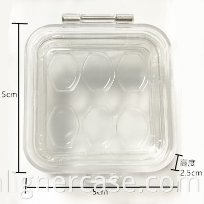 Denture Display Clear Shock-proof Dental Veneer Packing Membrane Box